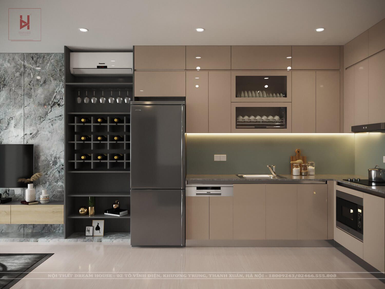 Thiết Kế Nội Thất Chung Cư Vinhomes Smartcity Căn 63m2 - Anh Dũng