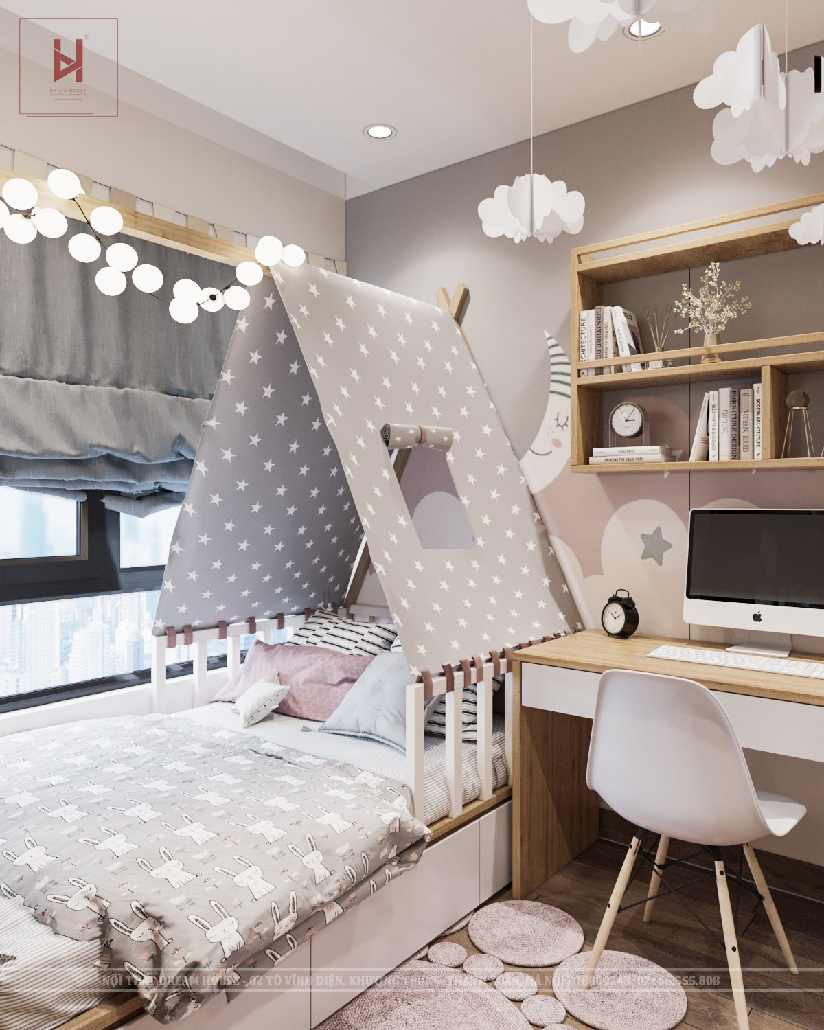 Thiết Kế Nội Thất Chung Cư Vinhomes Smartcity - Chị Hương