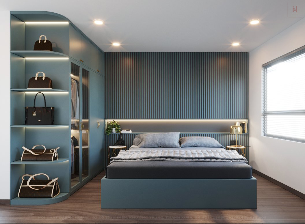Thiết Kế Phòng Ngủ Phong Cách Hiện Đại Tối Giản- chị Nga Văn Phú