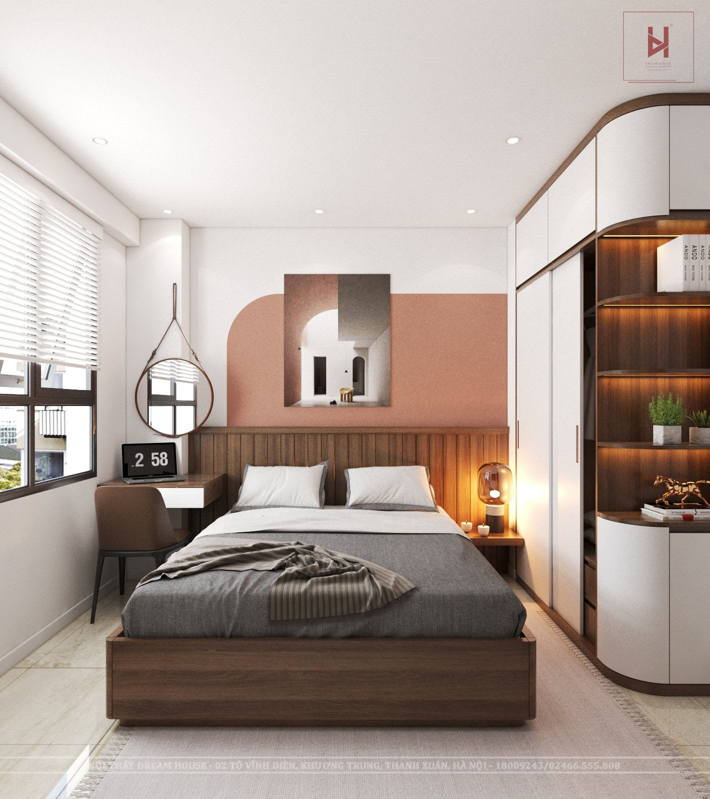 Thiết Kế Phòng Ngủ Master- chị Thu Minh C1 Thành Công