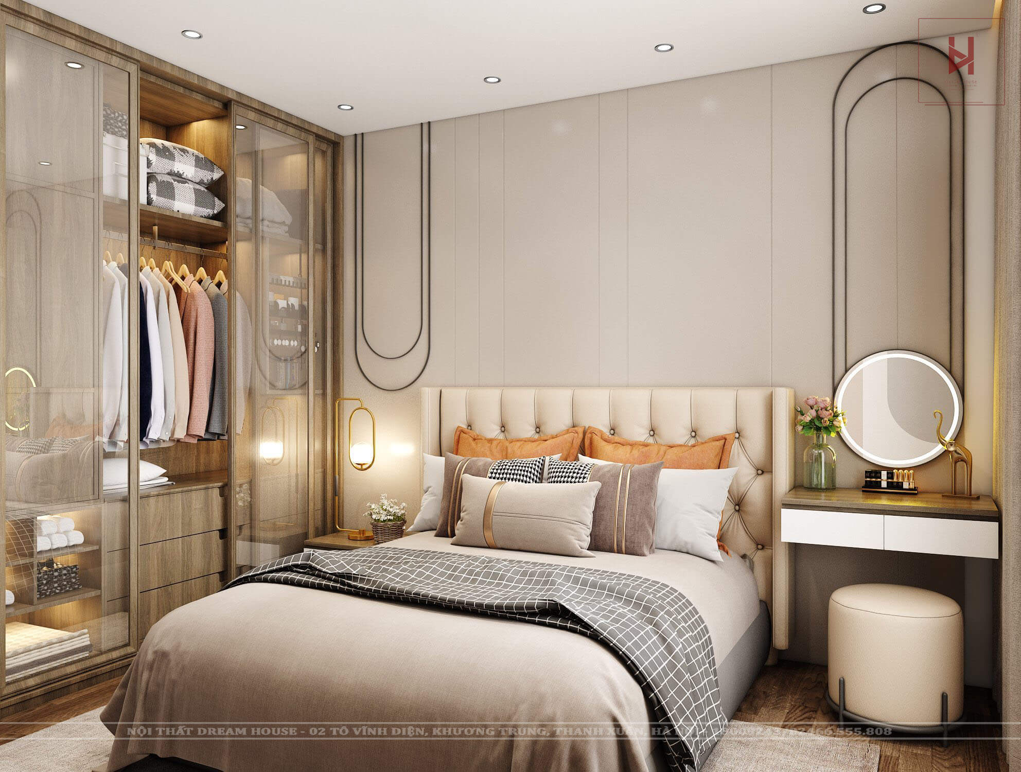 Thiết Kế Nội Thất Chung Cư Vinhomes Smartcity Căn 80m2 - Chị Huyền