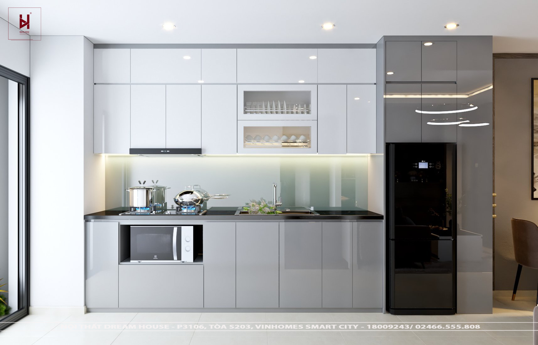 Thiết Kế Nội Thất Chung Cư C1 Thành Công 52m2 - chị Thu Minh