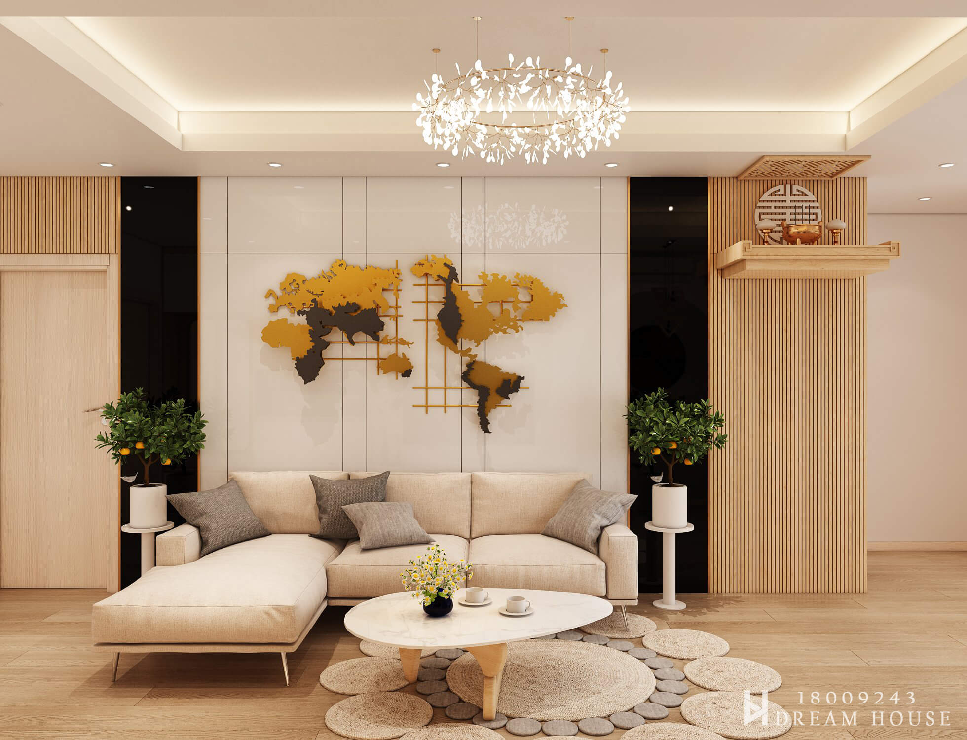 Thiết Kế Nội Thất Chung Cư Thanh Hà- Anh Sơn Chị Hào