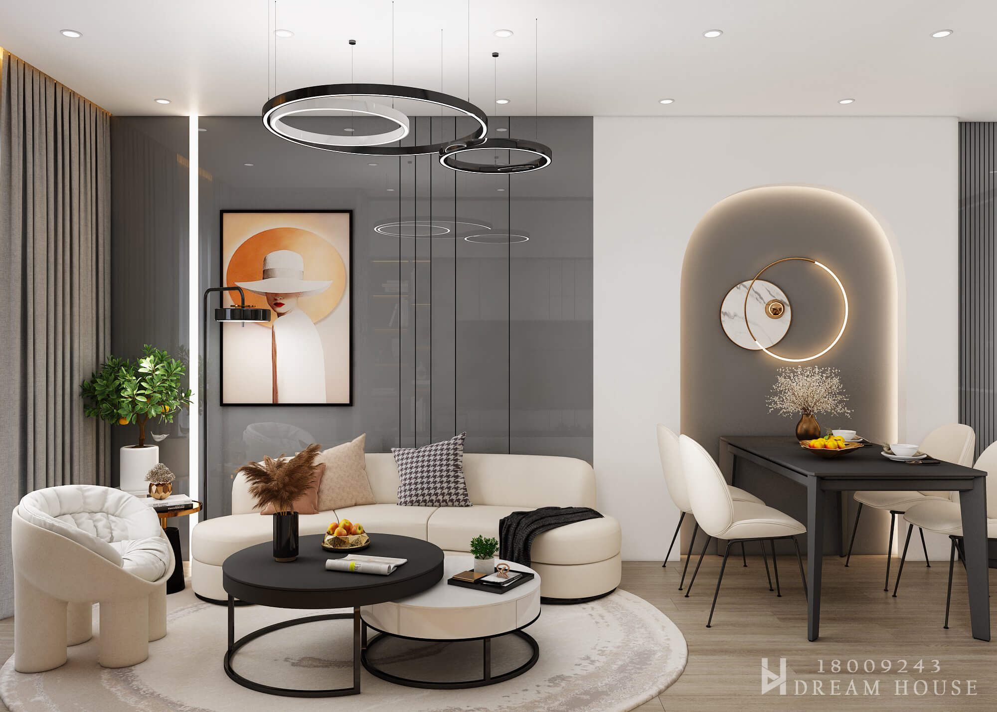 Thiết Kế Nội Thất Căn 2PN2WC - 74m2 - Anland LakeView - chị Huyền