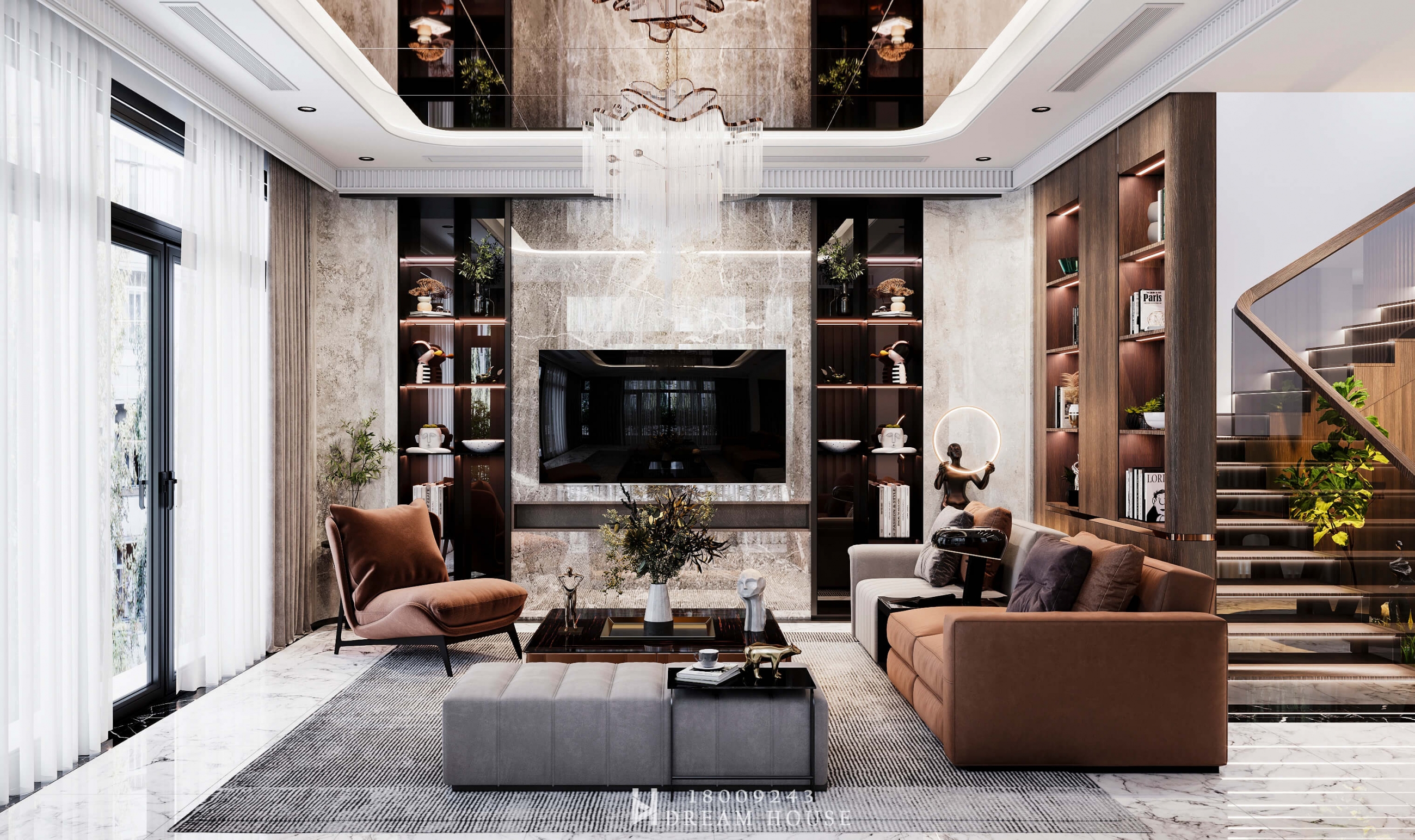 Thiết Kế Nội Thất Biệt Thự Văn Phú KĐT Dương Nội- Anh Tuấn