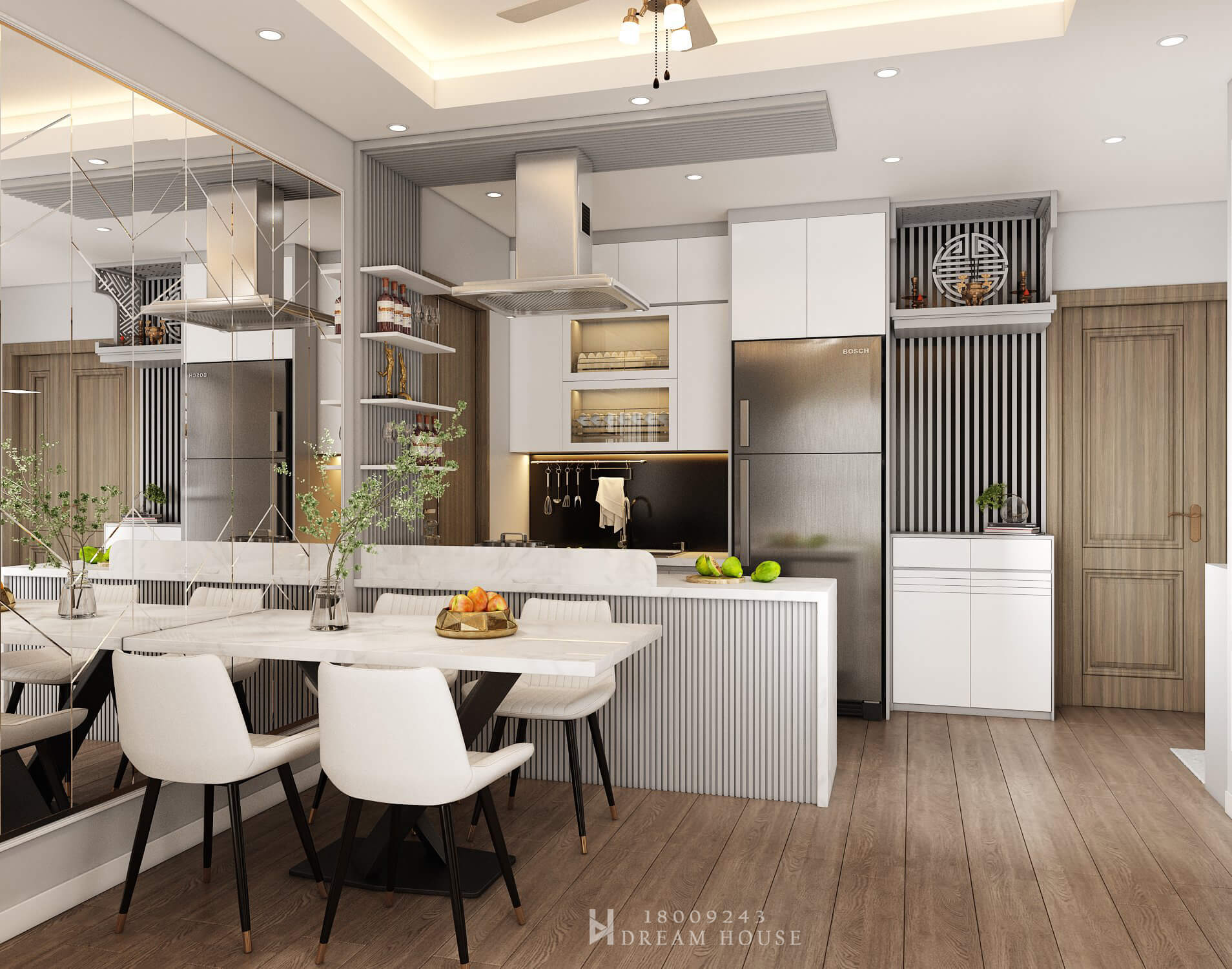 Thiết Kế Nội Thất - Dự Án Berriver Jardin - 80m2 - Anh Đức