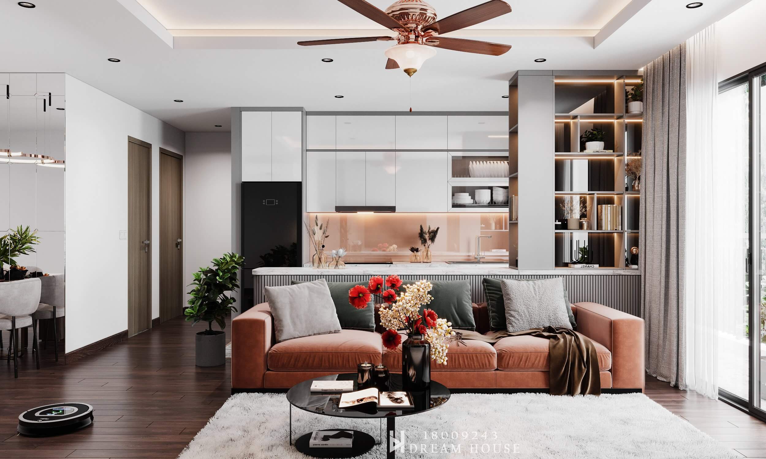 Thiết Kế Nội Thất-Dự Án 90 Nguyễn Tuân-97m2- Anh Trung