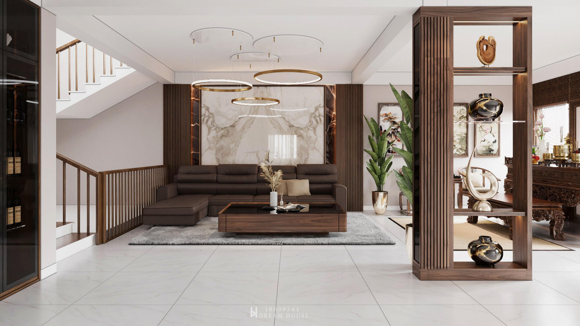 Thiết Kế Nội Thất Nhà Phố - Sóc Sơn - Chị Hà