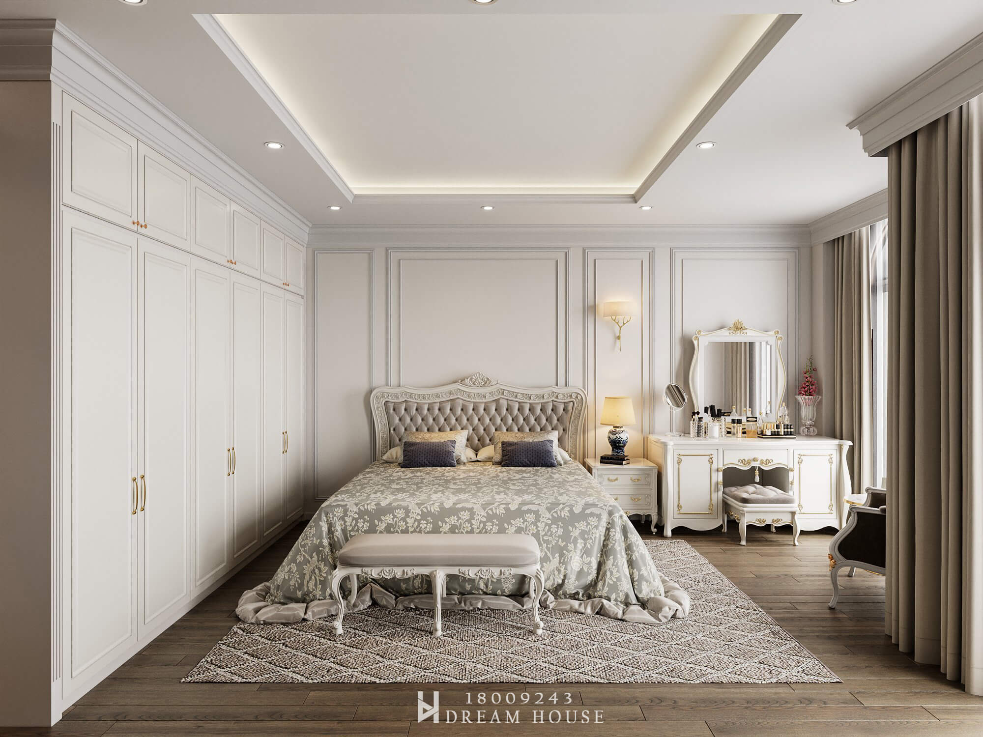 Thiết Kế Nội Thất Biệt Thự Sao Biển Vinhomes Ocean Park - chị Thảo