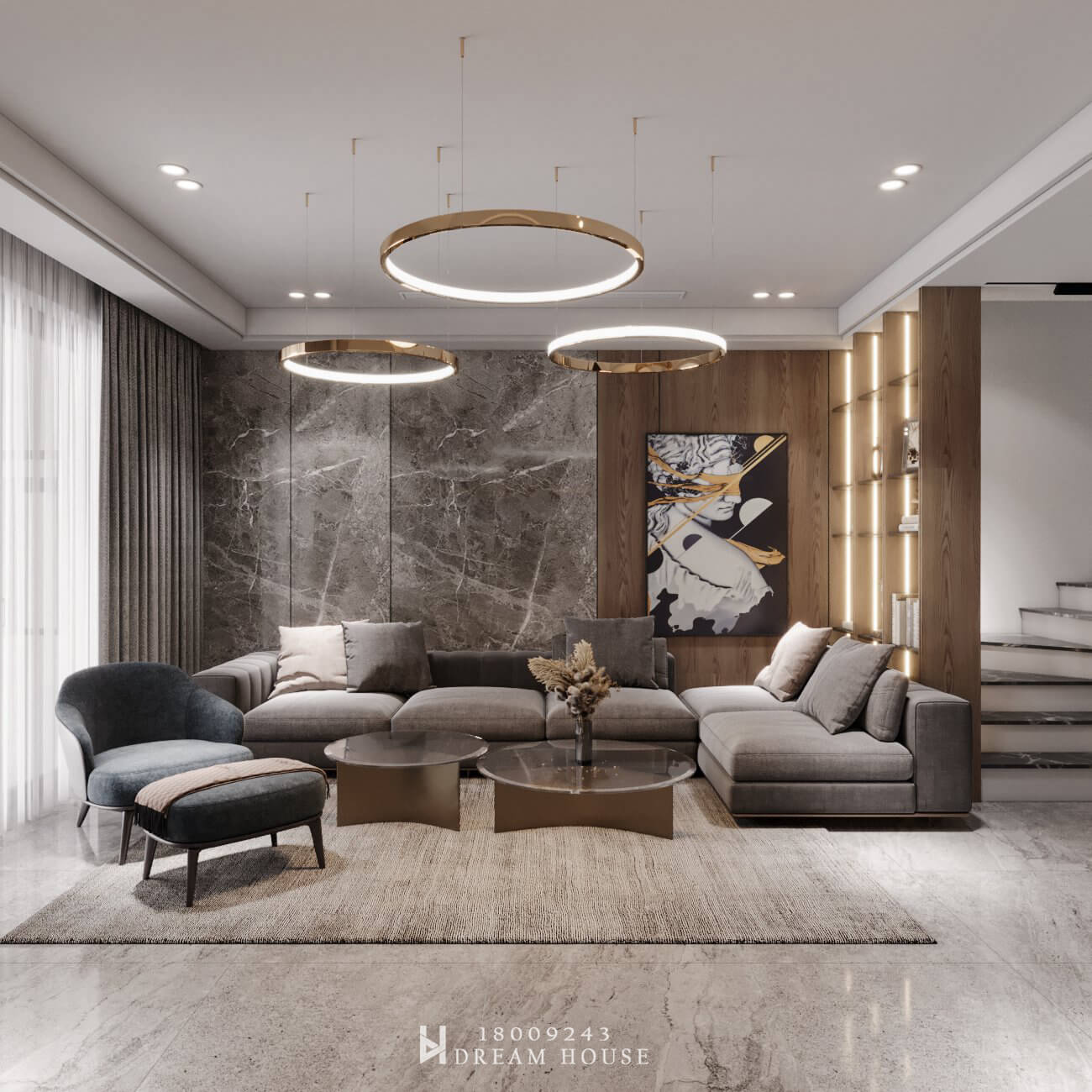 Thiết Kế Nội Thất Nhà Phố Bắc Ninh - Chị Huệ