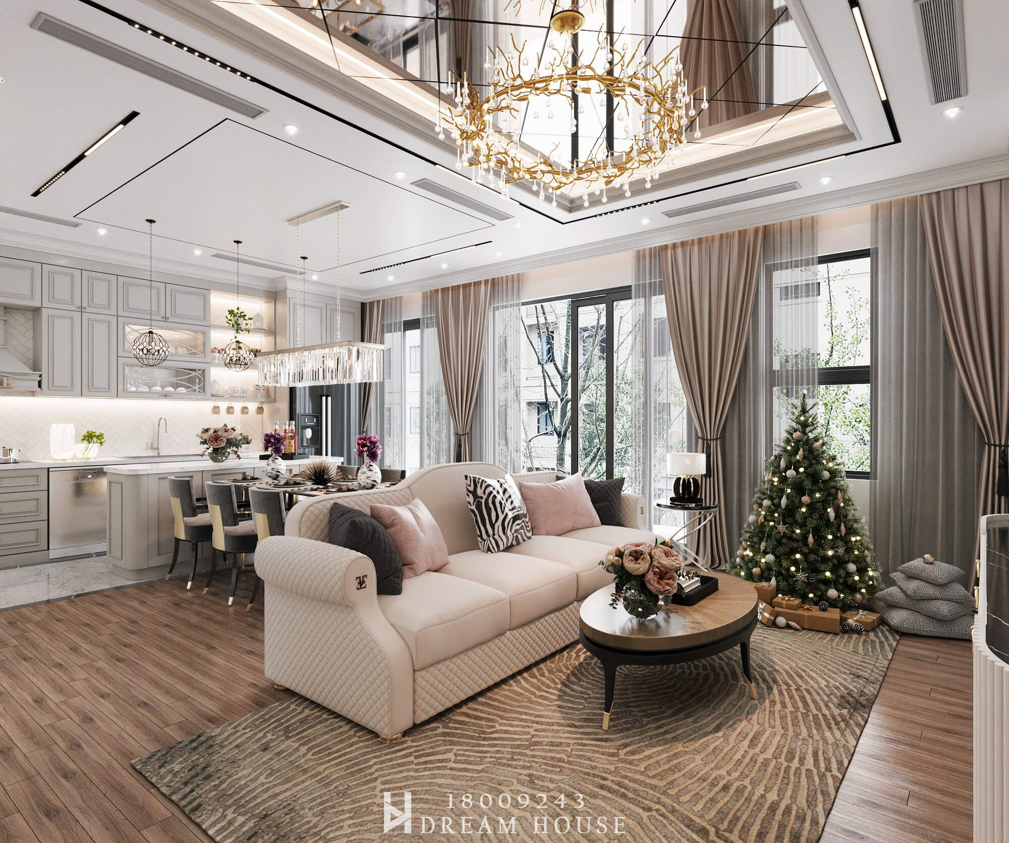 Thiết Kế Nội Thất Nhà Phố Minh Khai - Chị Thảo