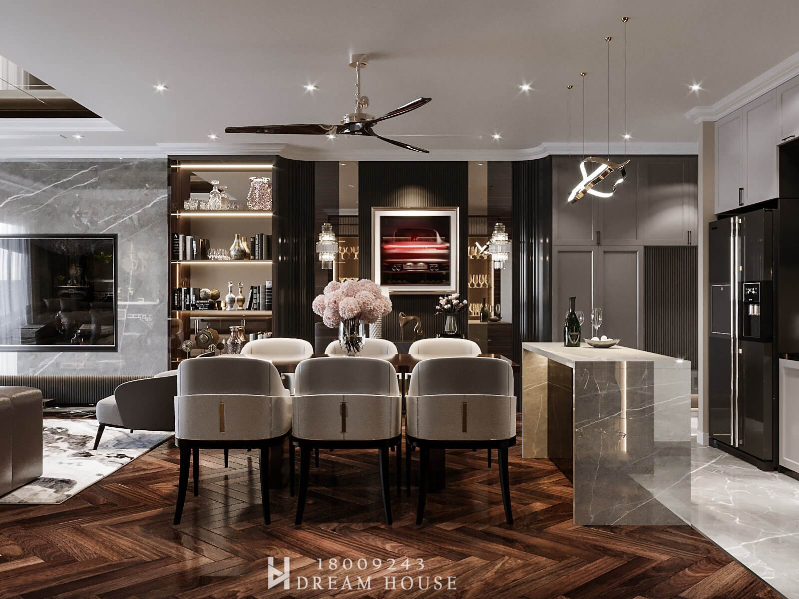 Thiết Kế Phong Cách Modern Luxury - Dự Án Seasons Avenue - 138m2 - Chị Kim Lan