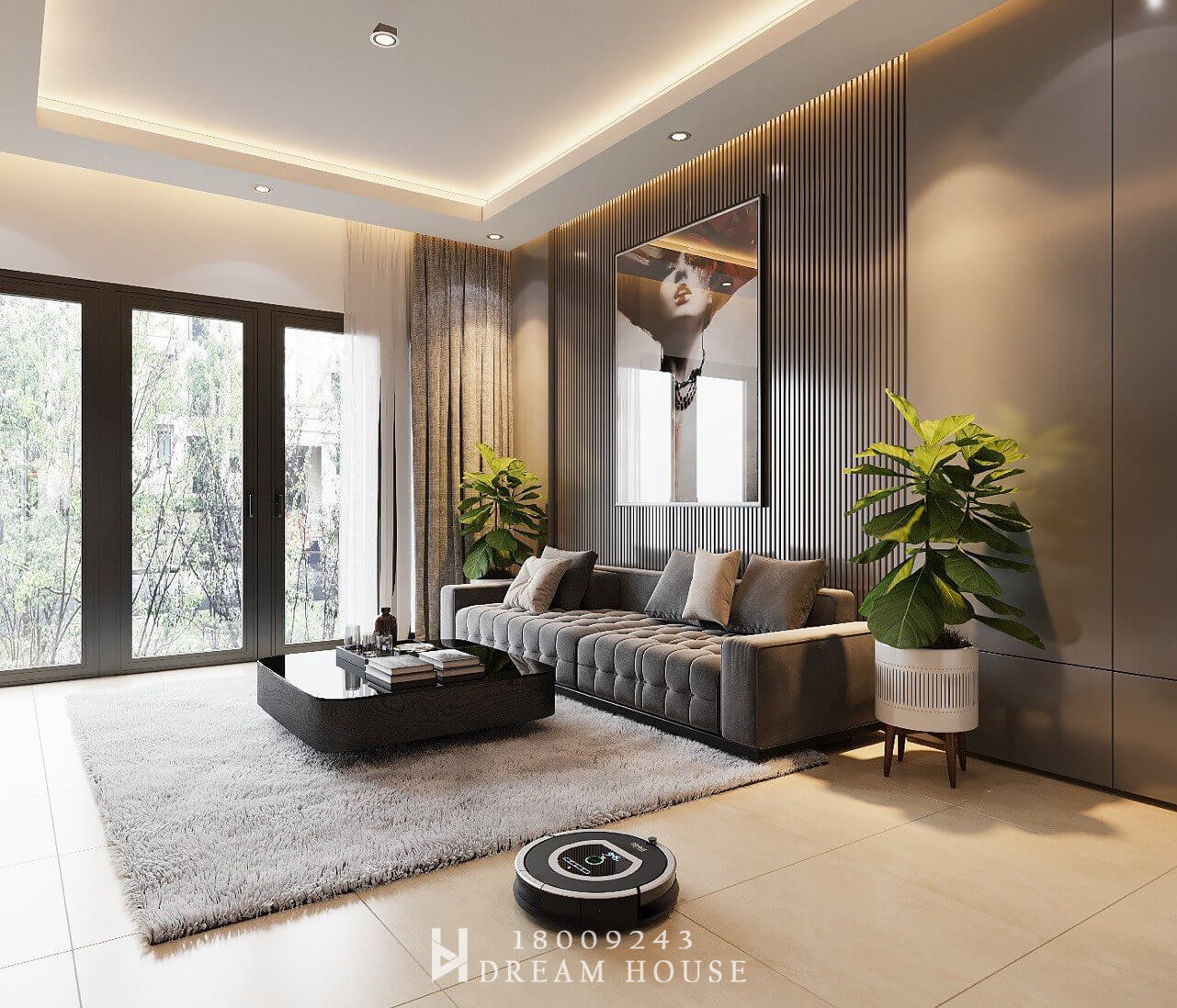 Thiết Kế Nội Thất Nhà Phố Long Biên - Anh Nam