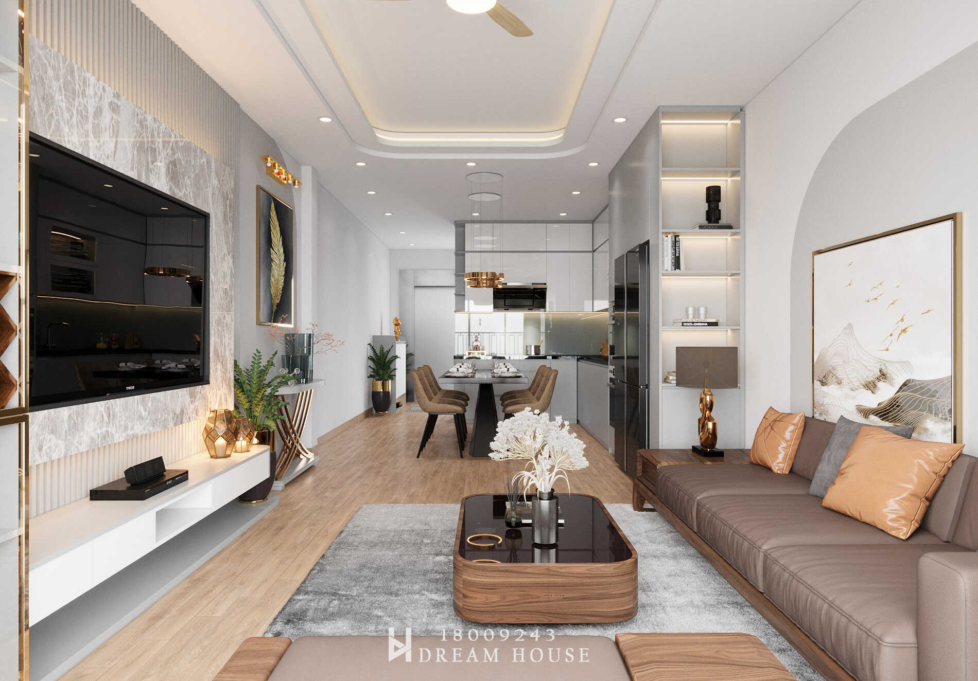 Thiết Kế Nhà Phố Gia Lâm - Chú Tùng