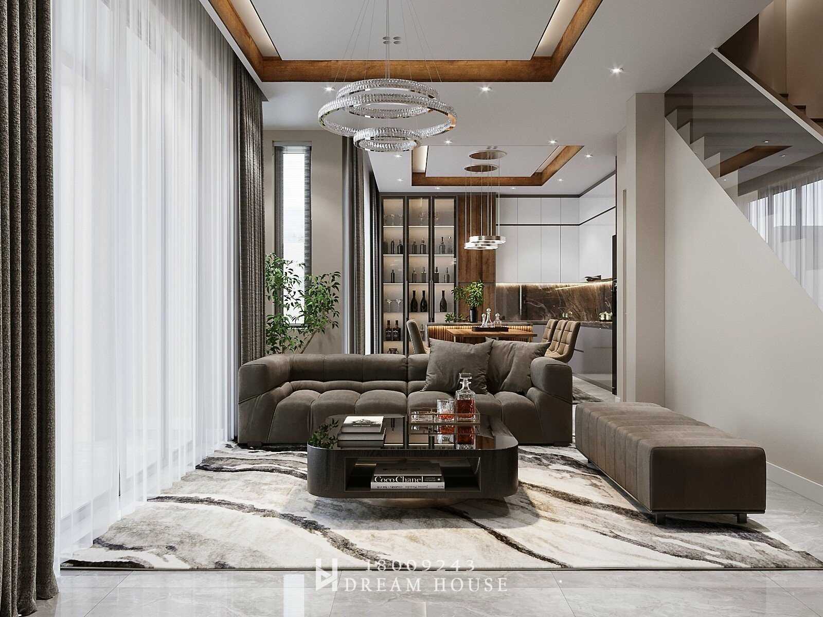 Thiết Kế Nội Thất - pc Hiện Đại - Anh Tuấn, Đông Anh - 150m2 * 3 sàn