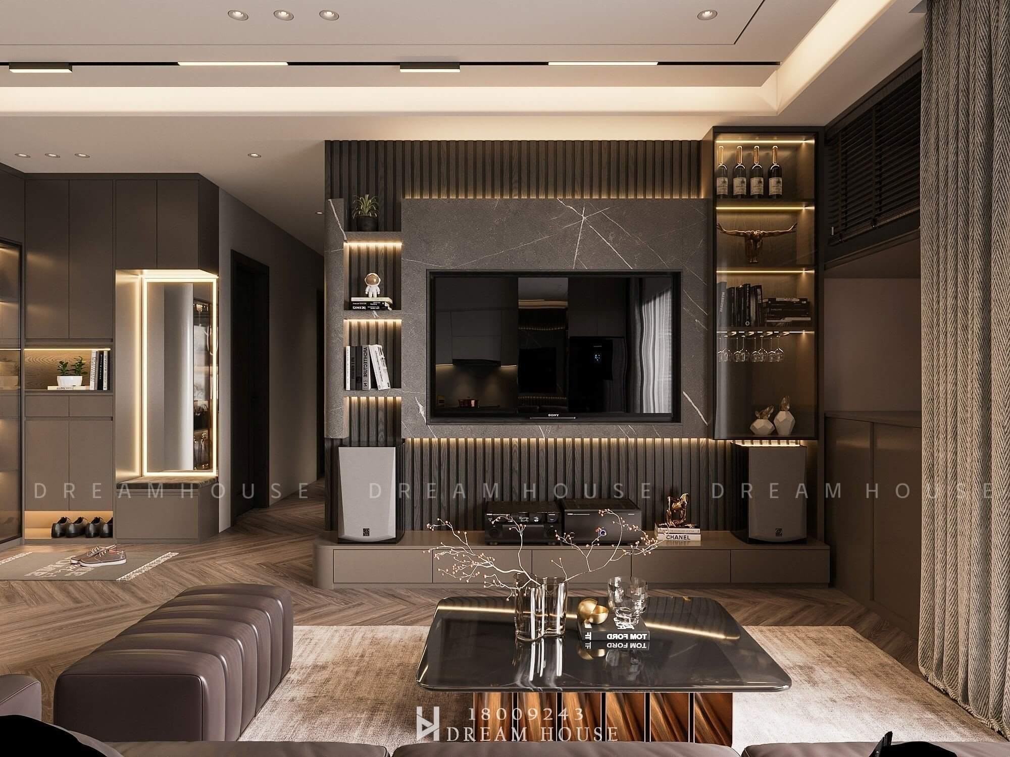 Thiết Kế Nội Thất - TC7B Nam Cường - 100m2 - Chị Bình