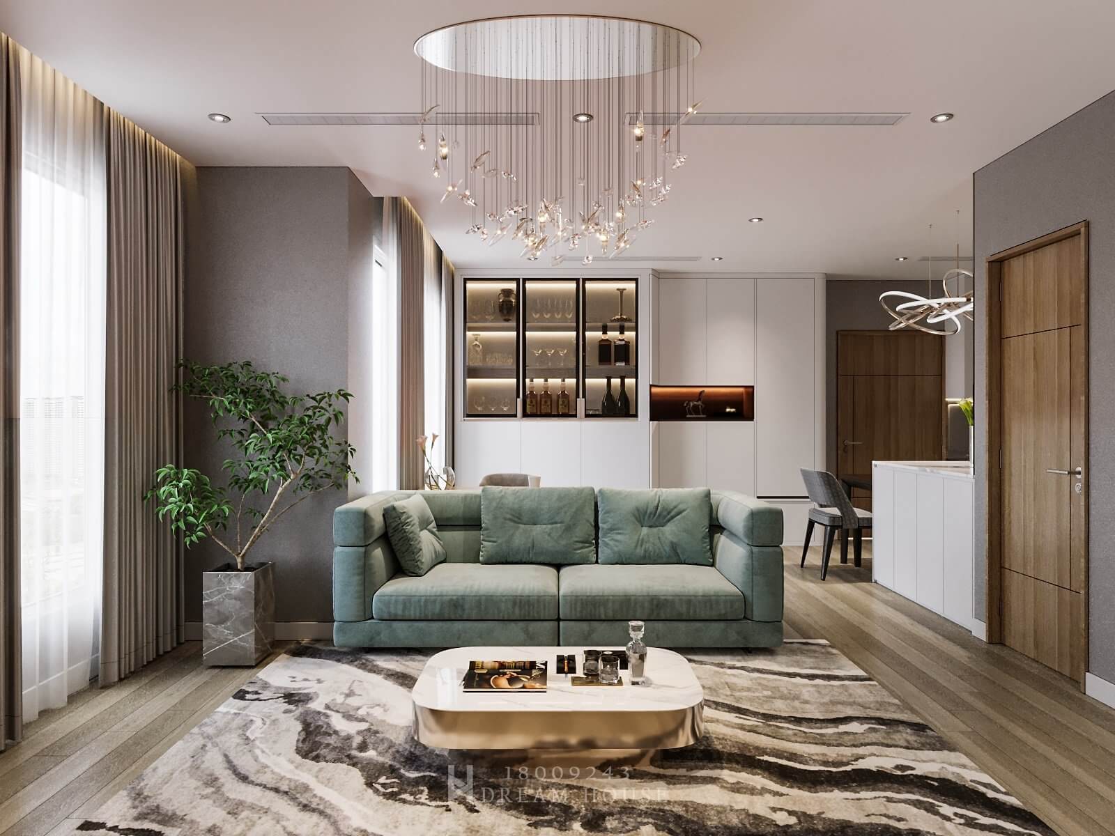 Thiết Kế Căn 1PN +1 - Vinhomes Smart City - Chị Uyên