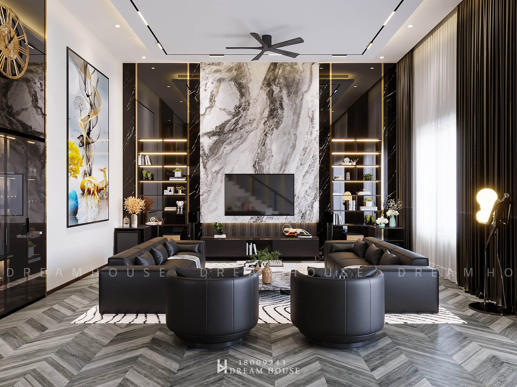 Thiết Kế Showroom Căn Hộ Thạch Thất - 150m2 - Anh Mạo