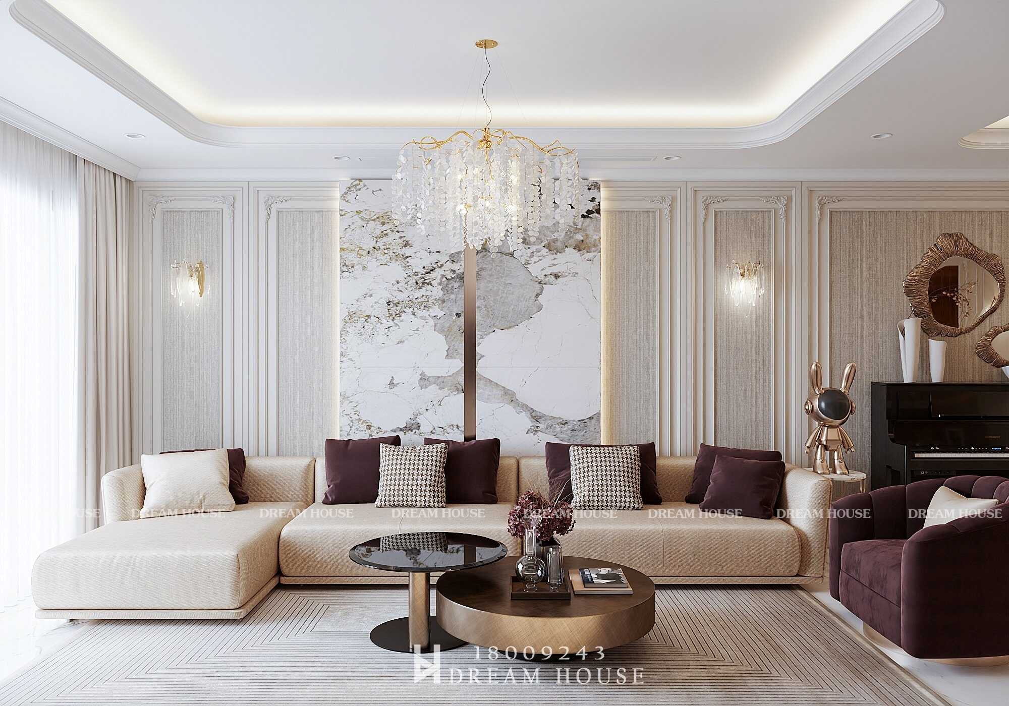 Thiết Kế Nội Thất - pc Tân Cổ - anh Hoành, chị Dung -BRG 25 Lê Văn Lương