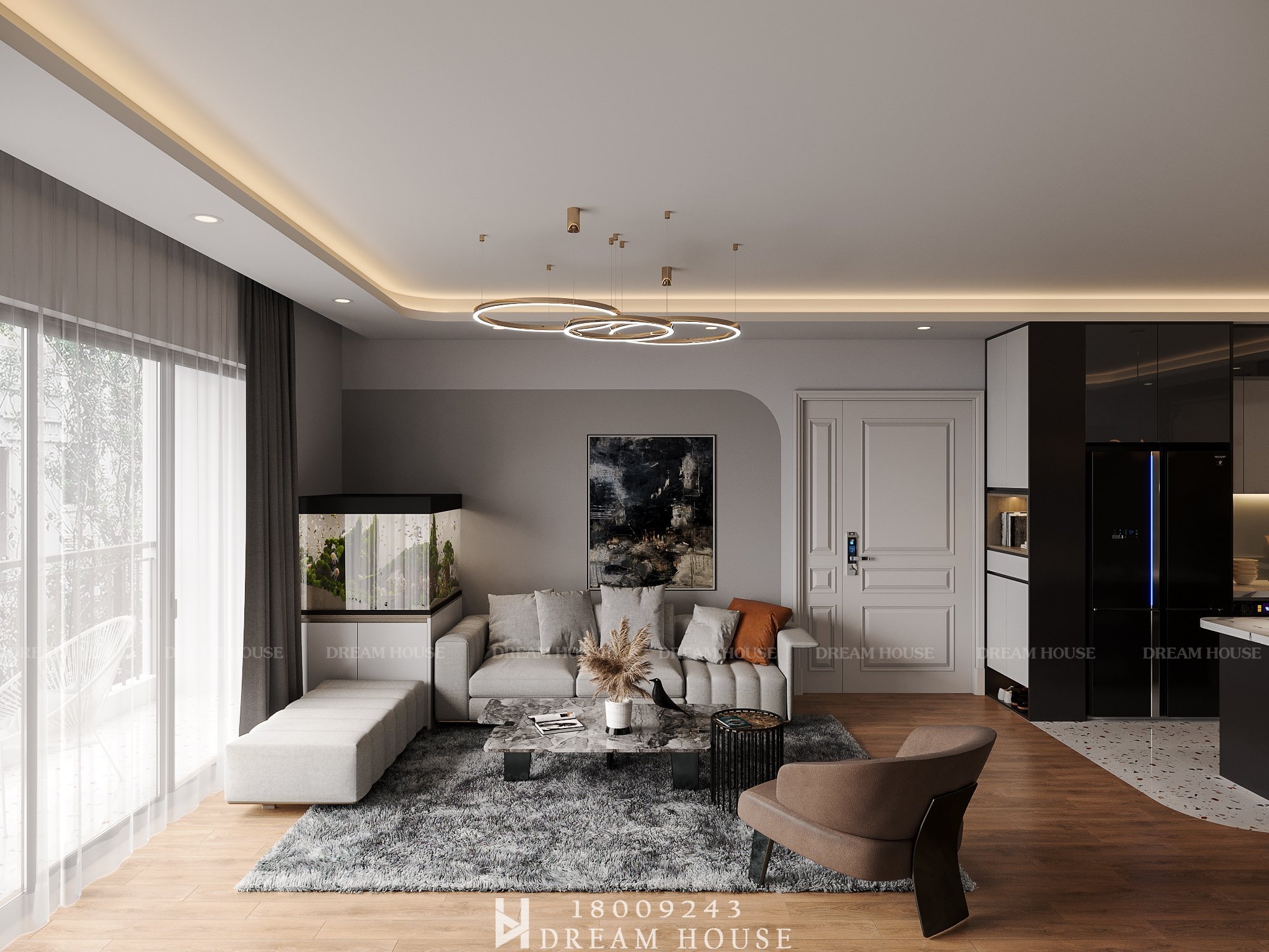 Thiết Kế Nội Thất - PC Hiện Đại - C Trang Văn Khê - 45m2