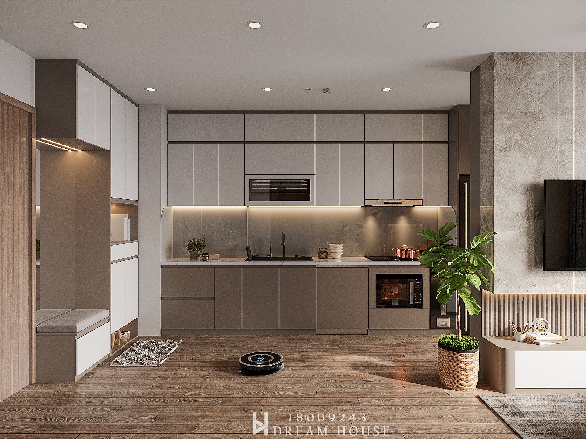 Thiết Kế Nội Thất - PC Hiện Đại - A Nghiệp C Huyền - Hanhomes Blue Star