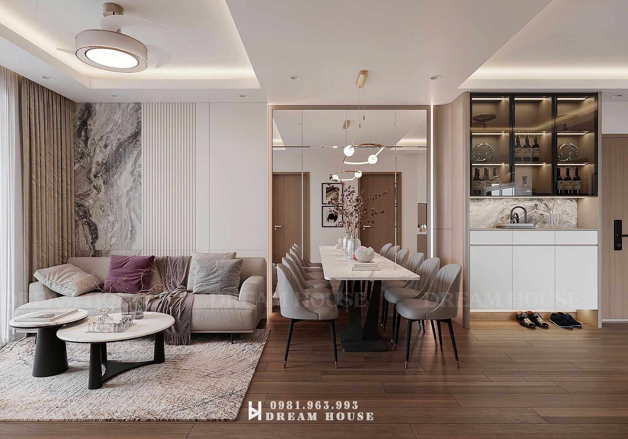Thiết Kế Nội Thất - PC Hiện Đại - Chị Thanh - Canopy Vinsmart