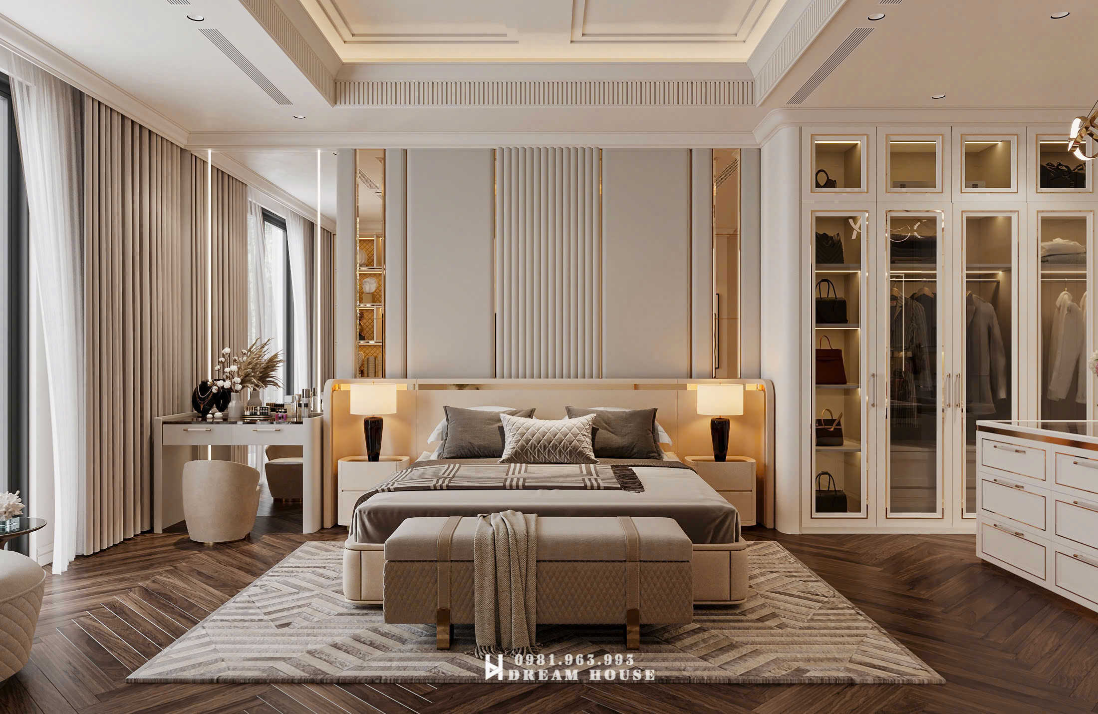 Thiết Kế Nội Thất - PC Hiện Đại Luxury - Anh Thắng - Hoài Đức