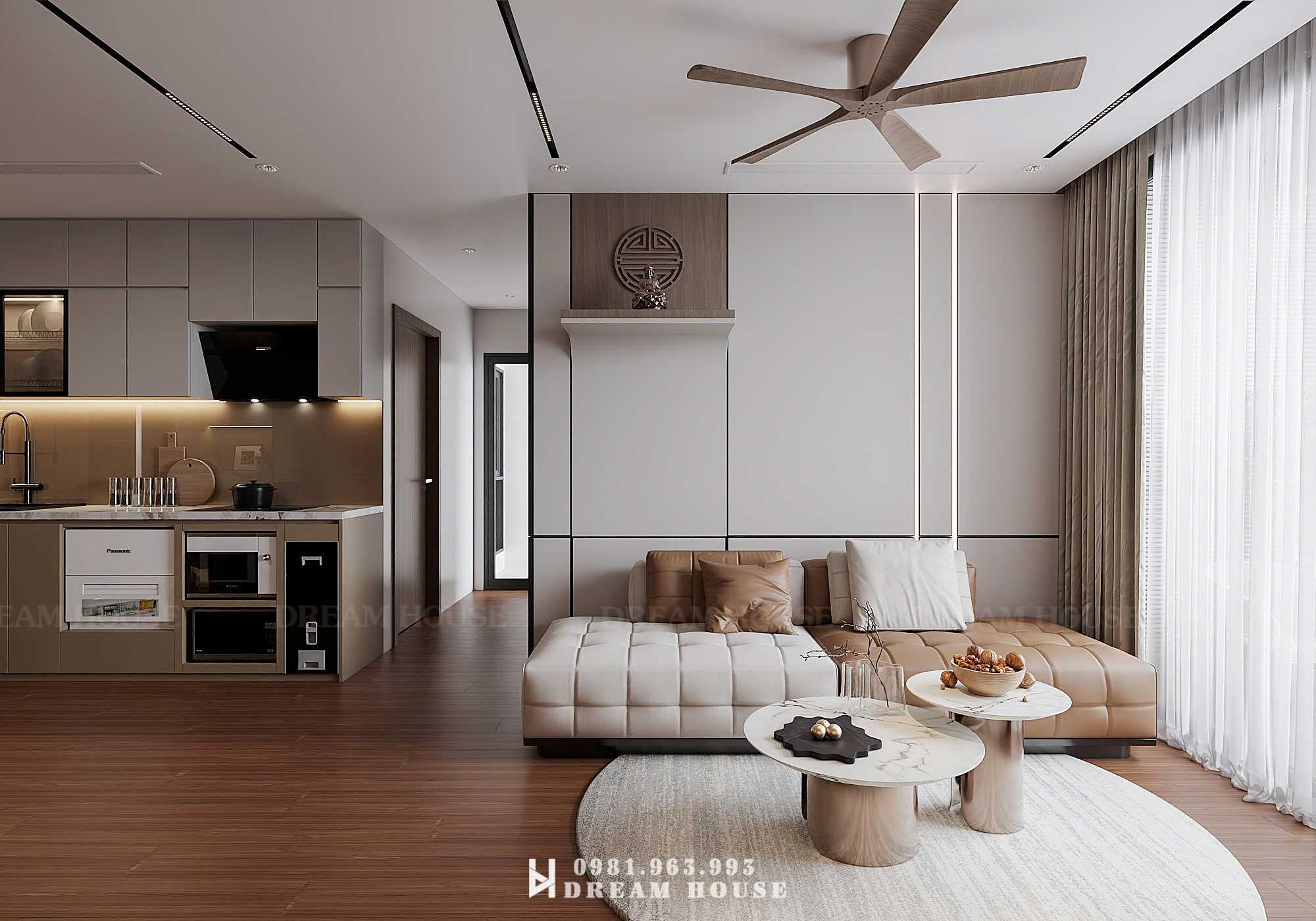 Thiết Kế Nội Thất - PC Hiện Đại - Chị Chinh - Masteri West Heights