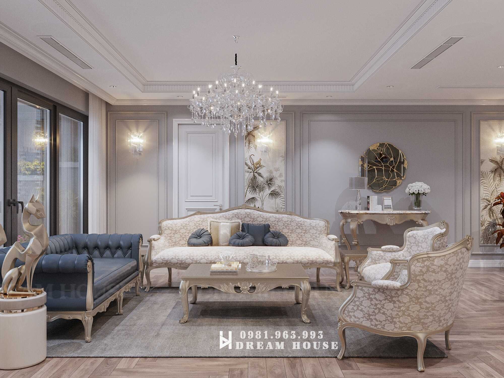 Thiết Kế Nội Thất - pc Tân Cổ - c Trang - NR Long Biên - 140m2