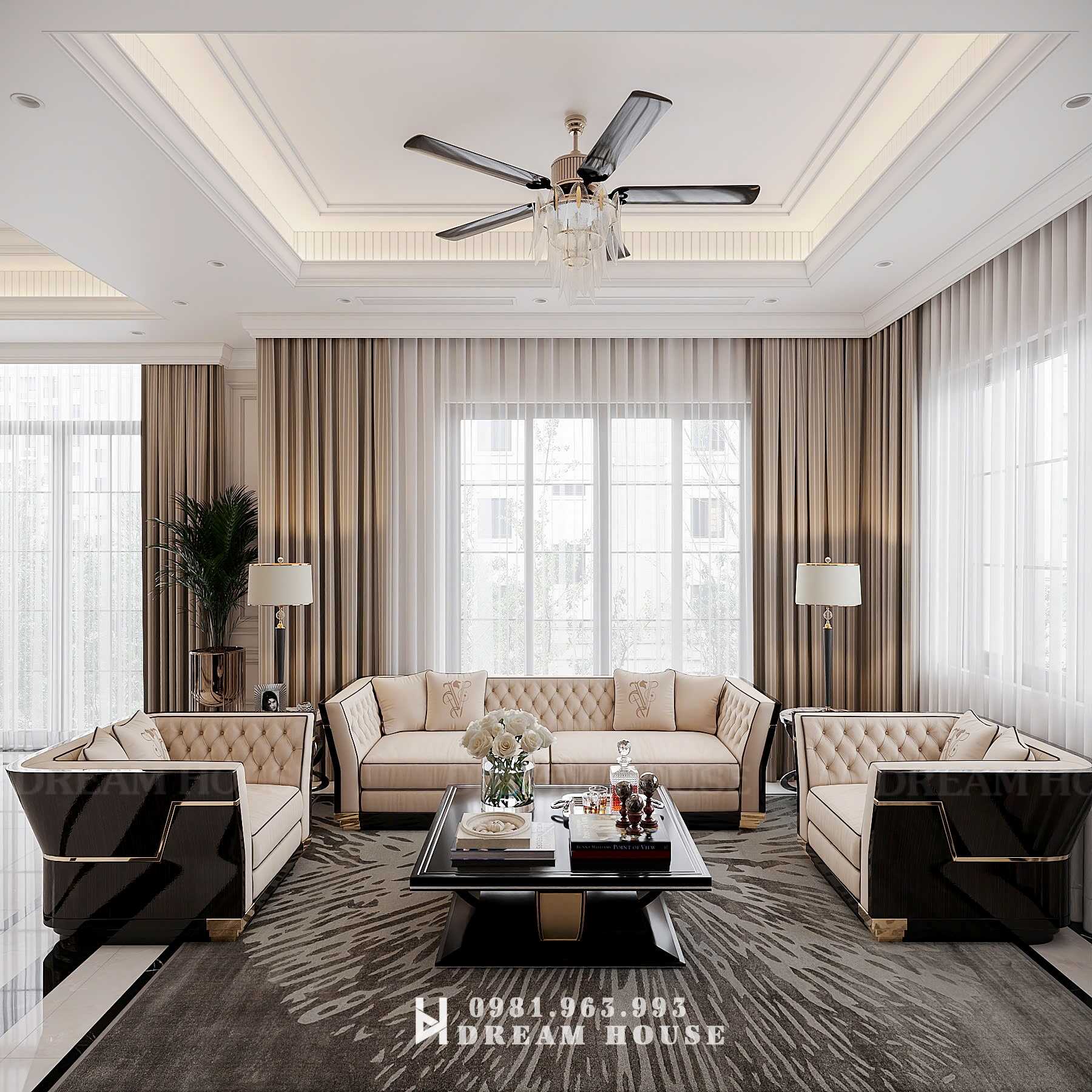 Thiết Kế Nội Thất - PC Tân Cổ - Anh Nam - Nghệ An