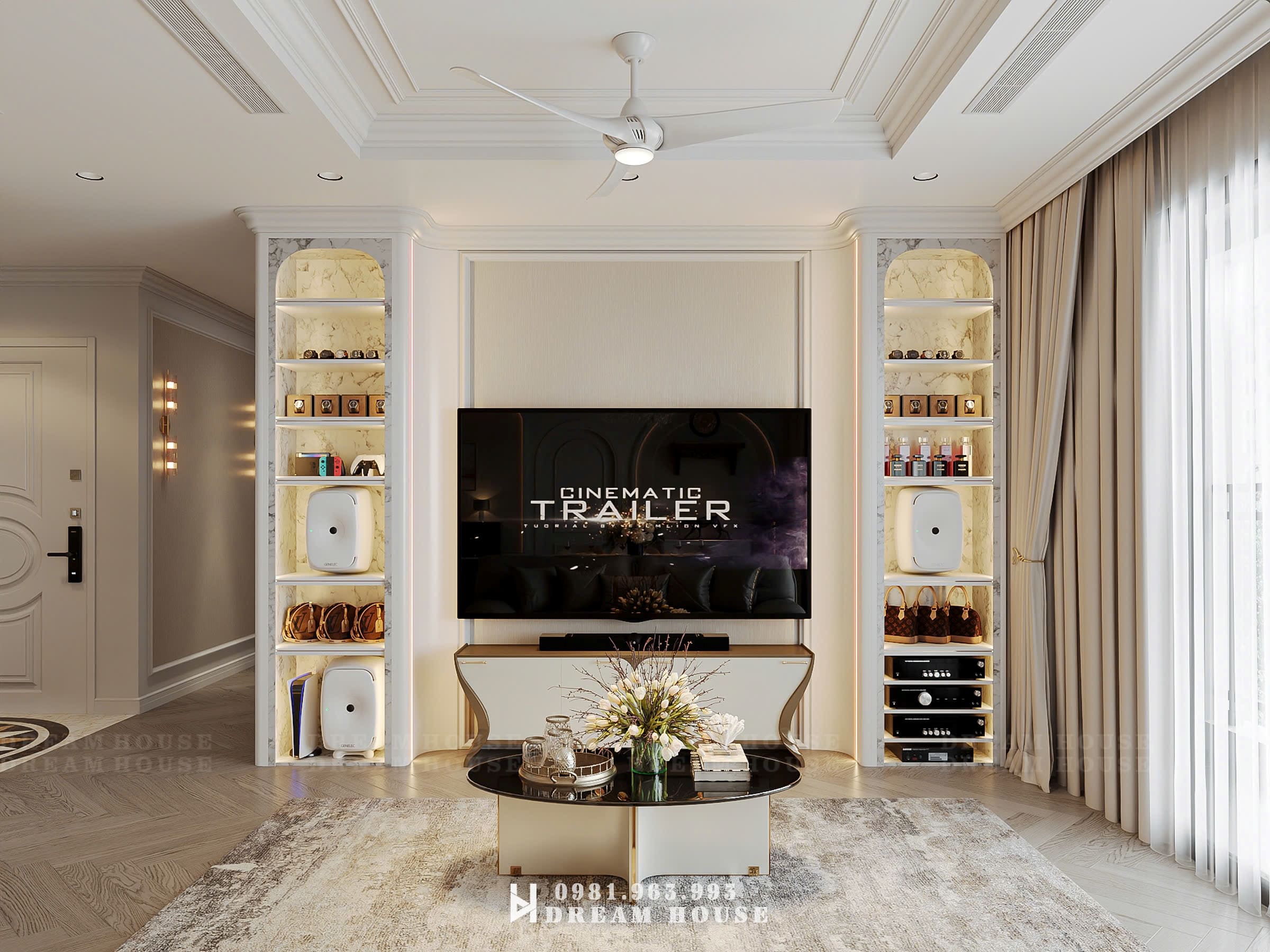 Thiết Kế Nội Thất - PC Tân Cổ - Anh Long - Time City
