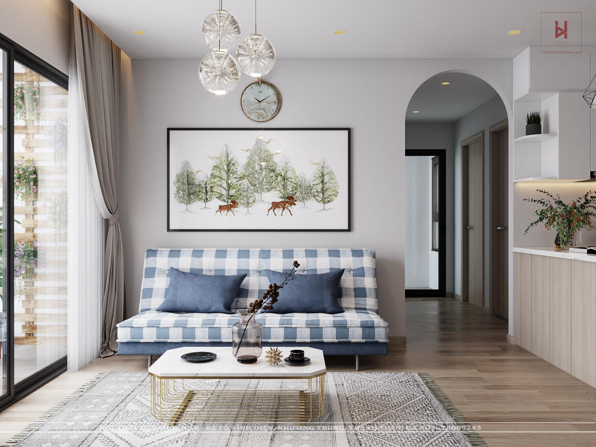 Nội Thất Căn Hộ 2 ngủ, 1WC Dự Án Vinhomes Smart City