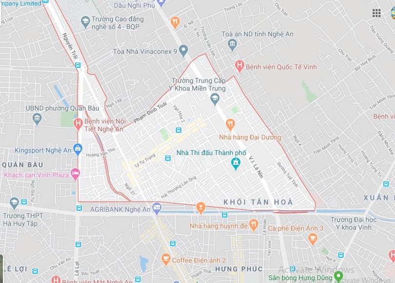 Hà Huy Tập, TP Vinh, tỉnh Nghệ An