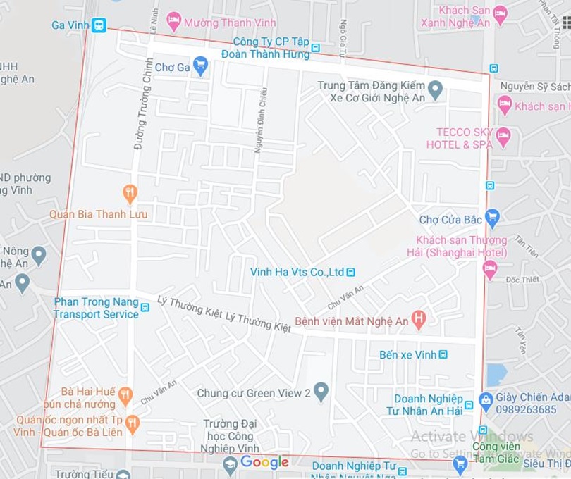 Lê Lợi, TP Vinh, tỉnh Nghệ An