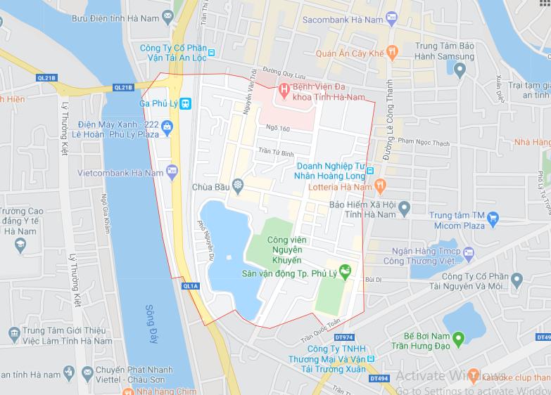 Hai Bà Trưng , TP Phủ Lý, Hà Nam