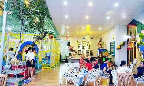 khu vực kinh doanh cà phê