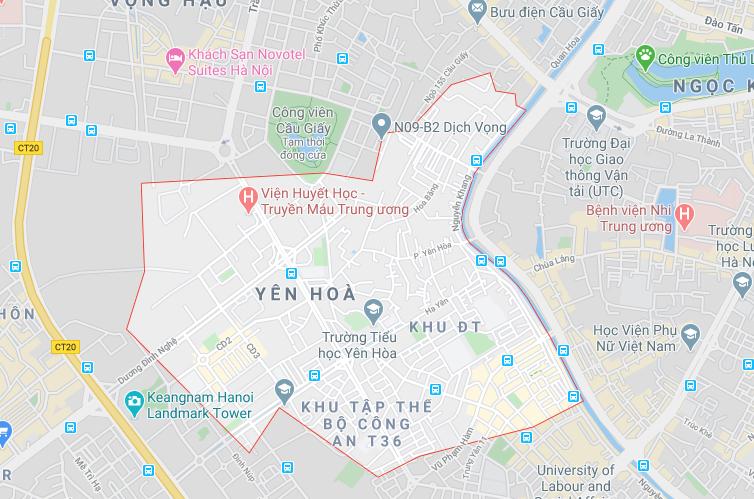 Yên Hòa, cầu giấy, hà nội 