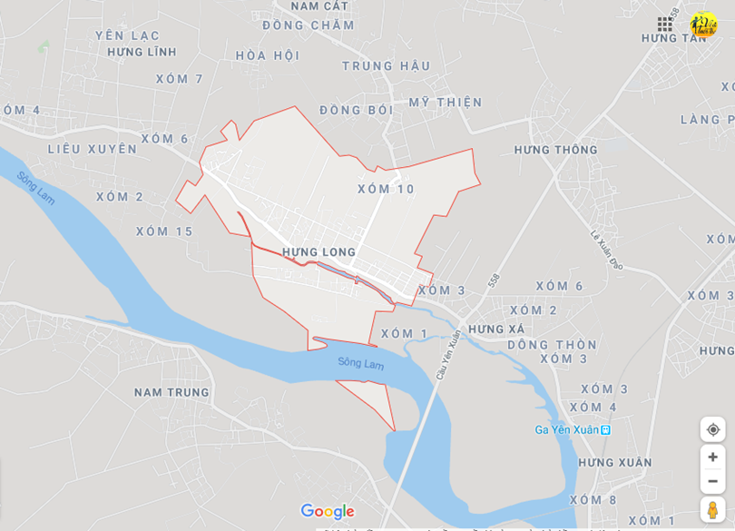 Hình ảnh vị trí địa lý tại Hưng long, Hưng nguyên, Nghệ an