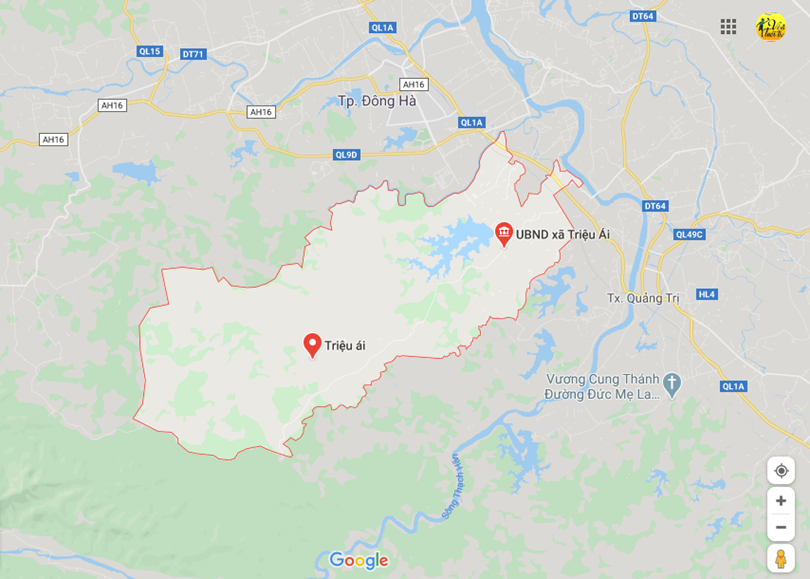 Hình ảnh vị trí địa lý tại Triệu ái, Triệu phong, Quảng trị 