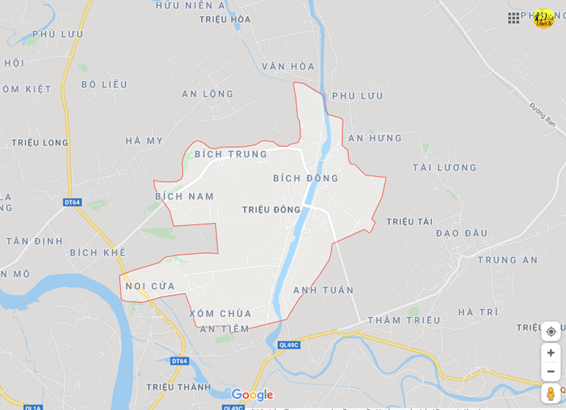 Hình ảnh vị trí địa lý tại Triệu đông, Triệu phong, Quảng trị 