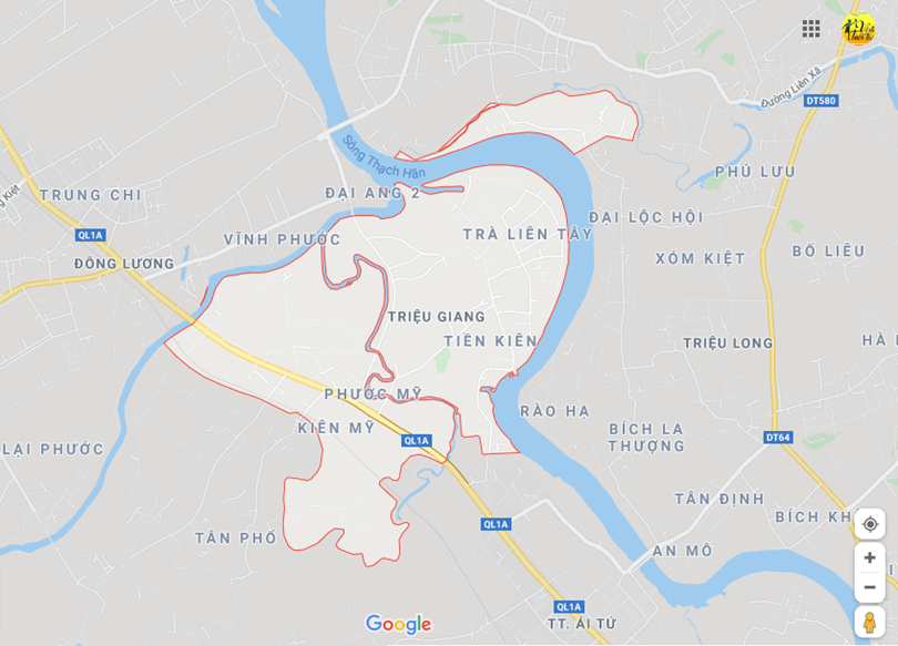 Hình ảnh vị trí địa lý tại Triệu giang, Triệu phong, Quảng trị