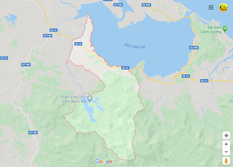 Hình ảnh vị trí địa lý tại Lộc điền, Phú lộc, Thừa thiên - huế 