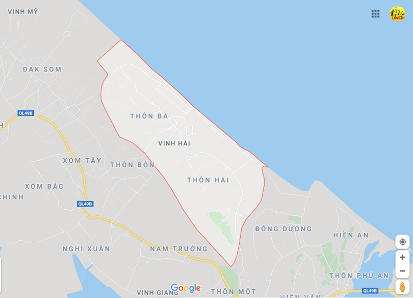 Hình ảnh vị trí địa lý tại Vinh hải, Phú lộc, Thừa thiên - huế