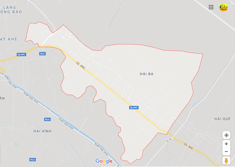 Hình ảnh vị trí địa lý tại Hải ba, Hải lăng, Quang trị 