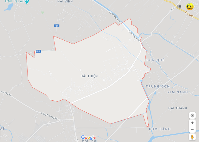 Hình ảnh vị trí địa lý tại Hải thiện, Hải lăng, Quang trị 