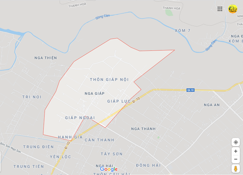 Ảnh vị trí địa lý tại Nga giáp, Nga sơn,Thanh hóa 