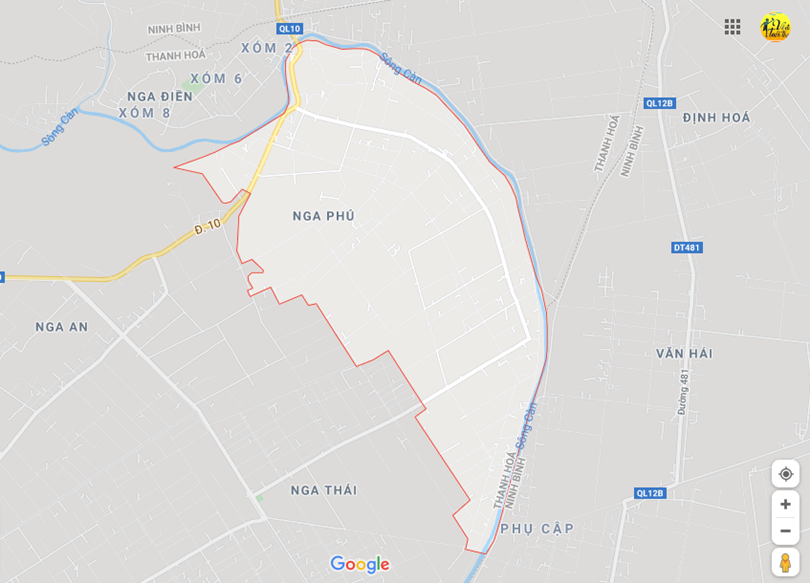 Ảnh vị trí địa lý tại Nga phú, Nga sơn,Thanh hóa