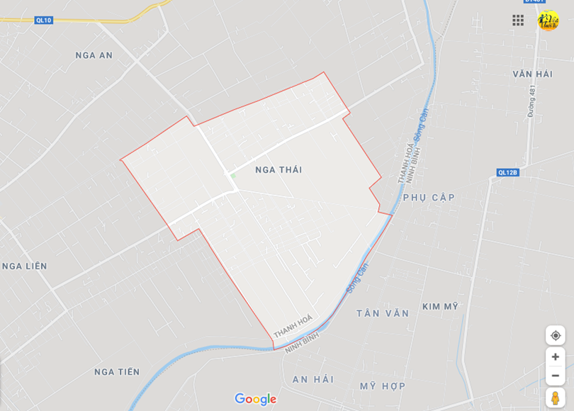 Ảnh vị trí địa lý tại Nga thái, Nga sơn,Thanh hóa