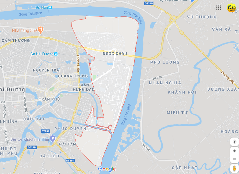 Hình ảnh vị trí địa lý tại Ngọc châu, thành phố Hải dương, tỉnh Hải dương
