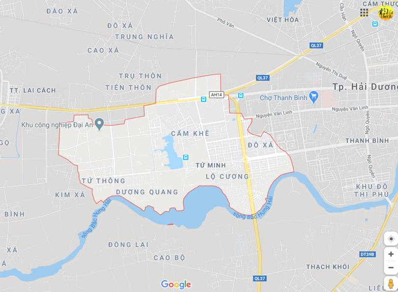 Hình ảnh vị trí địa lý tại Tứ minh, thành phố Hải dương, tỉnh Hải dương 